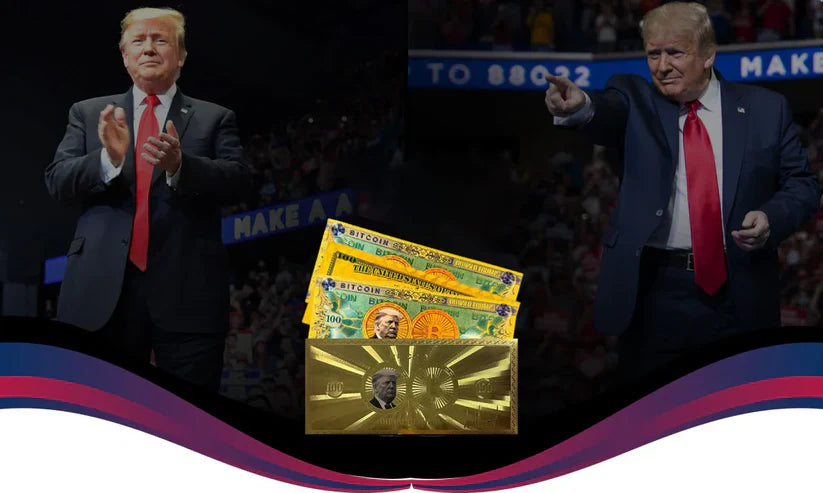 Trump Gold Bitcoin Bucks Bills