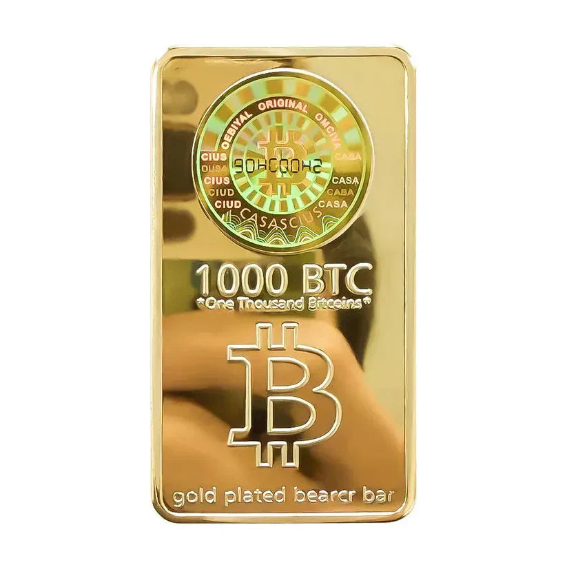 Trump 1000 Bitcoins Gold Bar