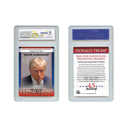 Trump Mugshot Collectible Trading Card - Limited Signature Edition