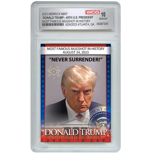 Trump Mugshot Collectible Trading Card - Limited Signature Edition