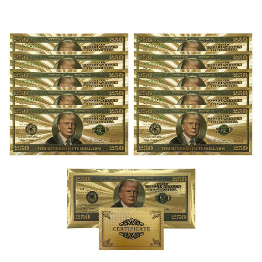 The Official Trump $250 Bucks Bills – Certified
