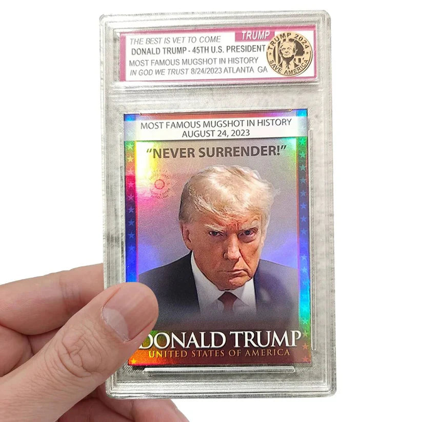 Trump Mugshot Collectible Trading Card - Limited Signature Edition